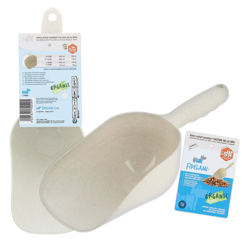 Pelle à croquettes graduée en paille de blé – Image 3