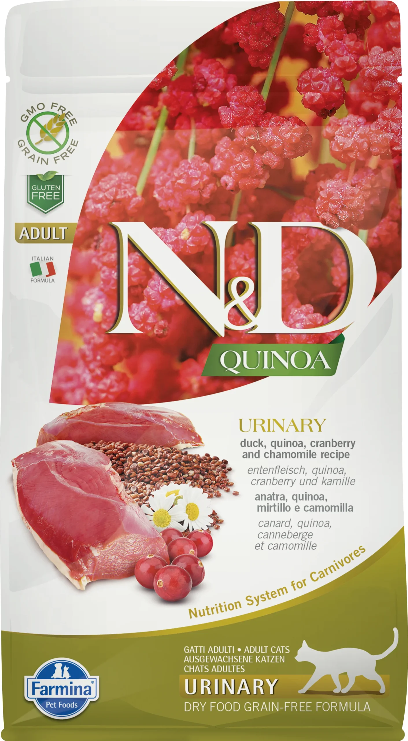 Farmina N&D Quinoa Sans Grains Chat Urinaire Canard